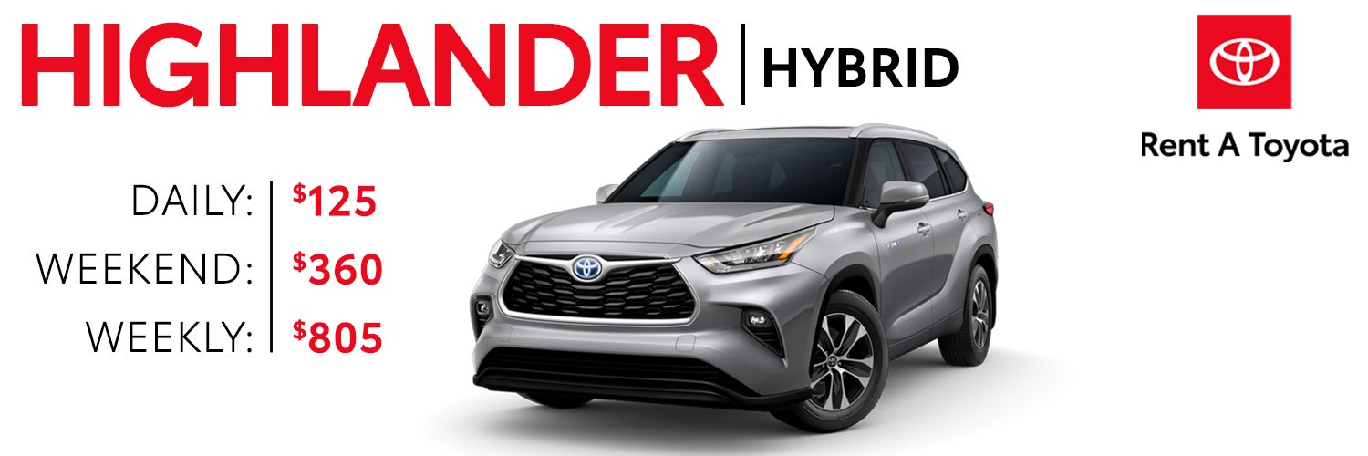 Rent a Highlander Hybrid | Stevens Creek Toyota in San Jose CA