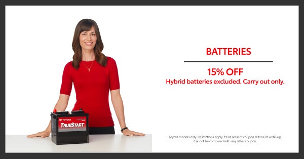 15% off Batteries