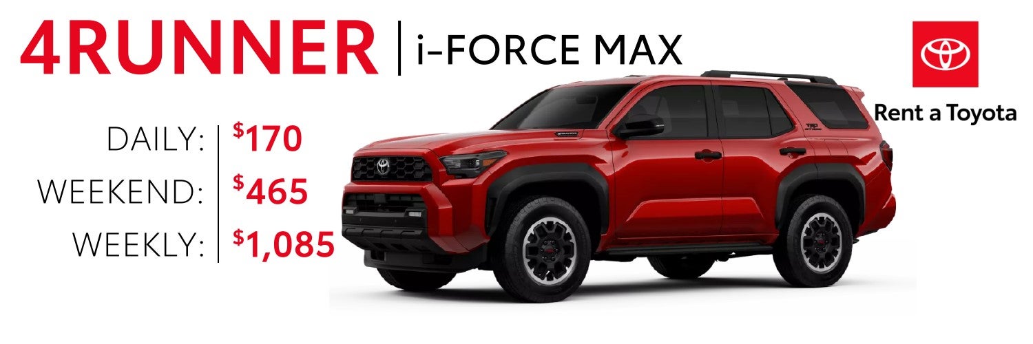 Rent a 4Runner 4x4 i-FORCE MAX | Stevens Creek Toyota in San Jose CA